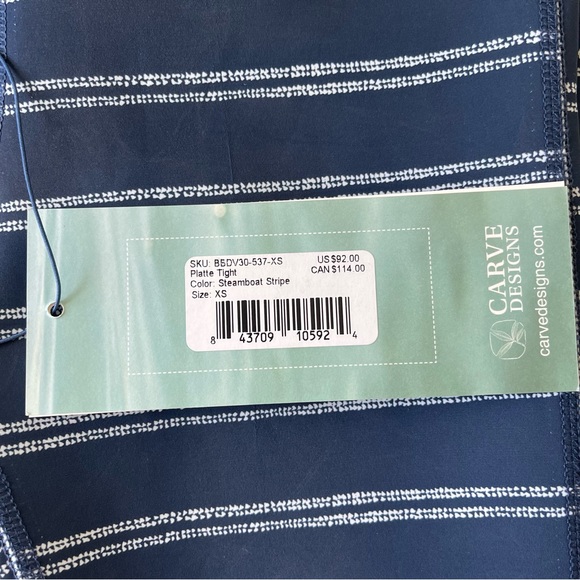 Carve Designs Platte Tights Surf Paddle Leggings Size XS - Picture 6 of 13